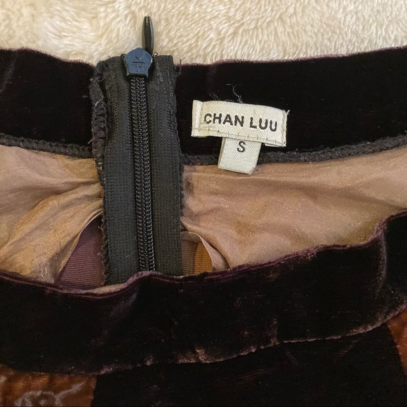 Unique Velvet Patchwork Skirt - Picture 4 of 4